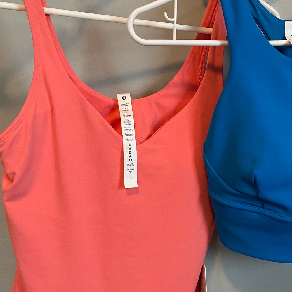 Lululemon coral align tank BNWT